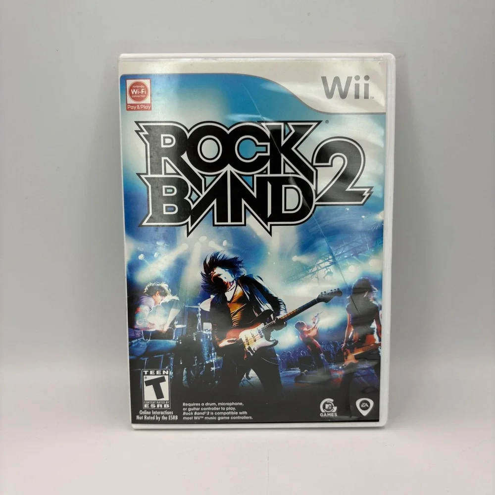 EA Rock Band 2 Video Game Nintendo Wii Good Manual Included RVL-SZAE‎